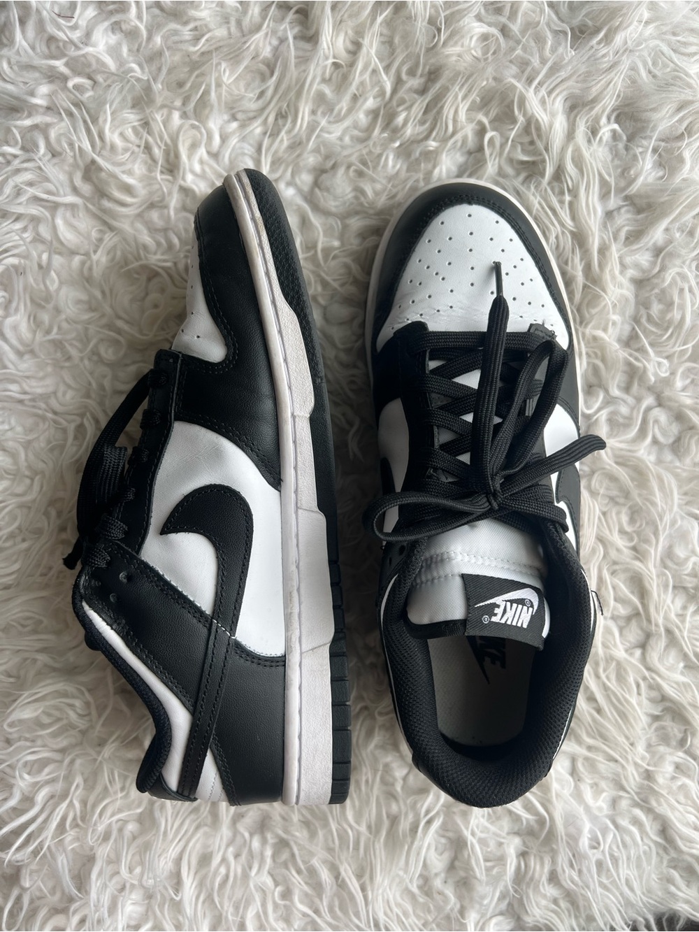 Nike Dunk Low Black White Panda Sneakers Size 9.5 Women’s